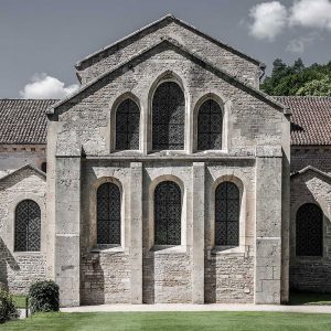 Ábside de la abadía cisterciense de Fontenay