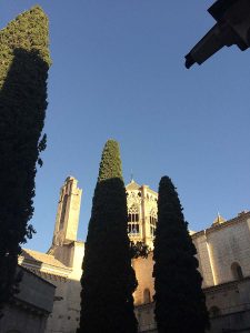 Claustro y torre del monasterio cisterciense de Poblet. Hospedería interna en ezza cister .org