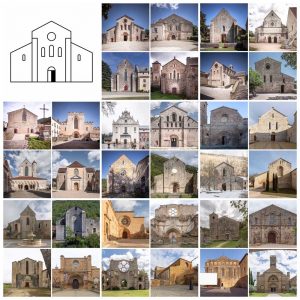 Fachadas oeste de iglesias cistercienses