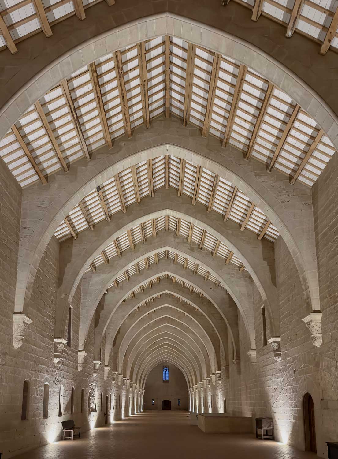 Dormitorio de Poblet.